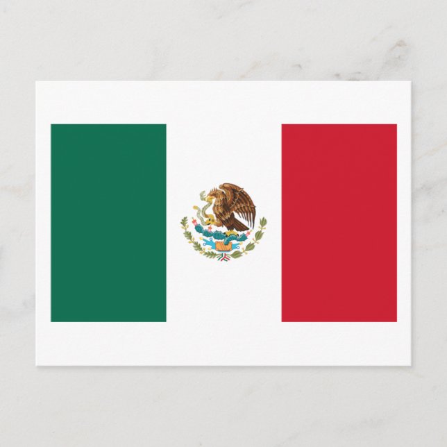 Mexico Flag Postcard (Front)