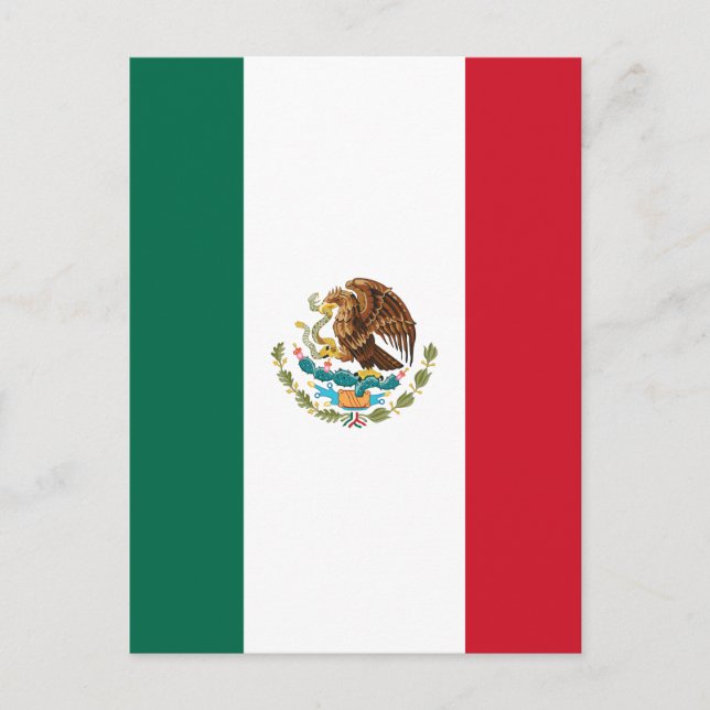 Mexico Flag Postcard (Front)