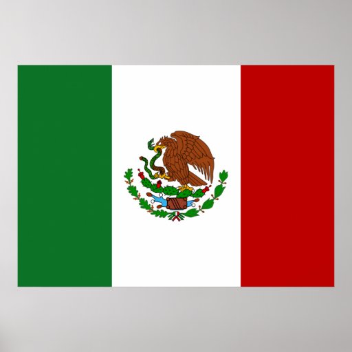 Mexico Flag Poster | Zazzle