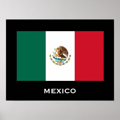 Mexico Flag Poster | Zazzle