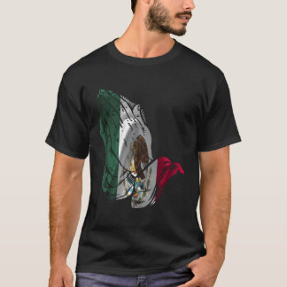 Mexico Flag Praying Hands T-Shirt