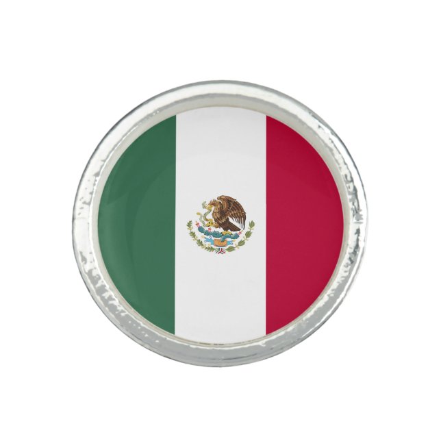 Mexico flag ring (Front)