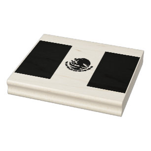 Mexico Flag Rubber Art Stamp