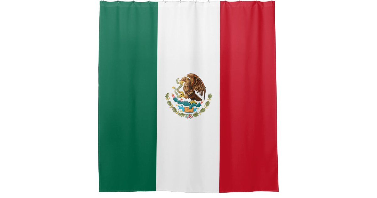 Mexico Flag Shower Curtain Zazzle