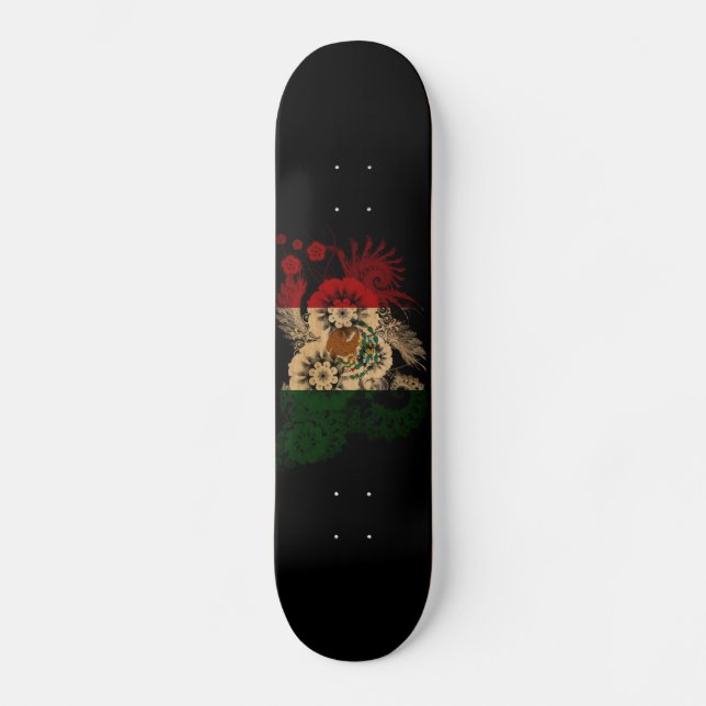 Mexico Flag Skateboard Deck (Front)