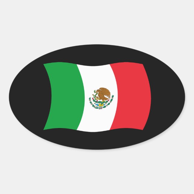 Mexico Flag Sticker (Front)
