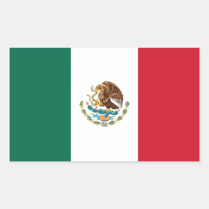 Mexico Flag Sticker | Zazzle.com