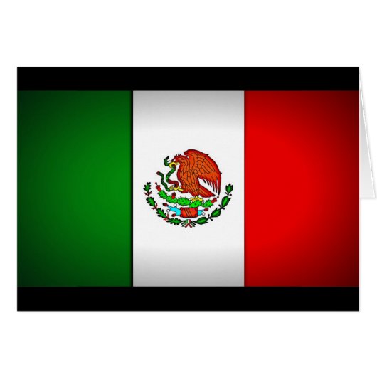 Mexico Flag Stylized Cards (Front Horizontal)