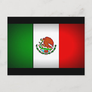 Mexico Flag Stylized Postcard