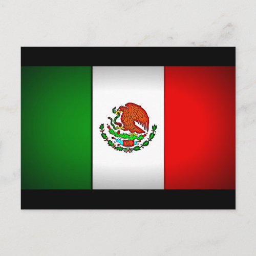 Mexico Flag Stylized Postcard