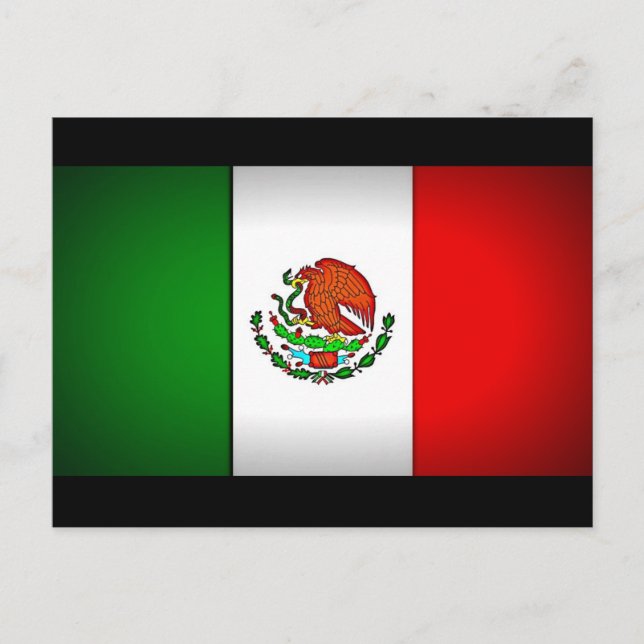 Mexico Flag Stylized Postcard (Front)
