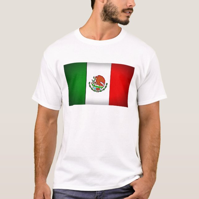 Mexico Flag Stylized T-Shirt (Front)