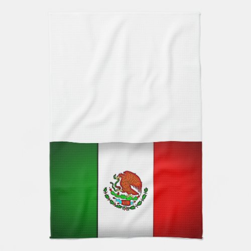 Mexico Flag Stylized Towel