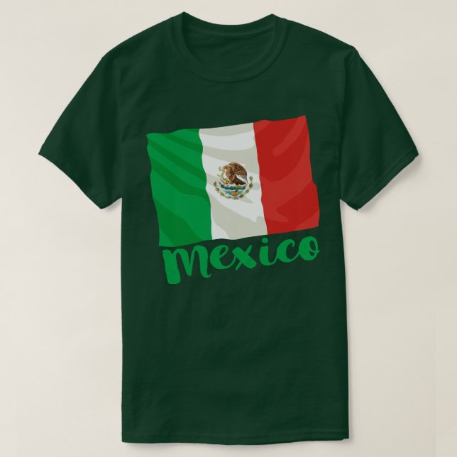Mexico Flag T-Shirt (Design Front)