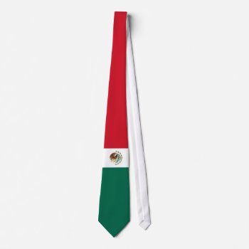 Mexico Flag Tie by GrooveMaster at Zazzle