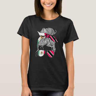 Mexico Flag Trinidad&Tobago Grown Women Girl Count T-Shirt