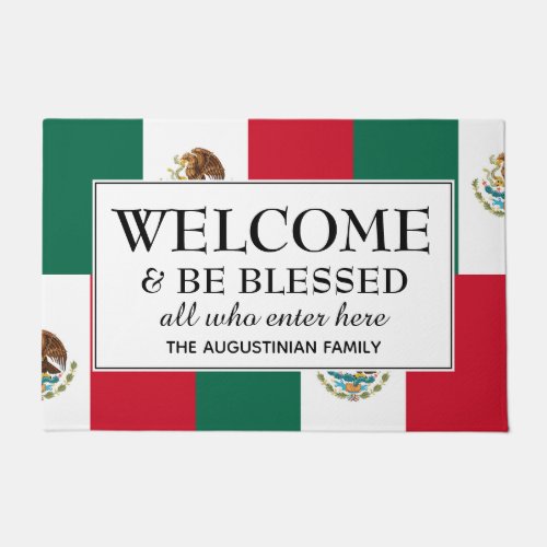 MEXICO FLAG Welcome Doormat