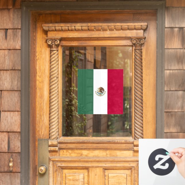 Mexico flag window cling (Home Door)
