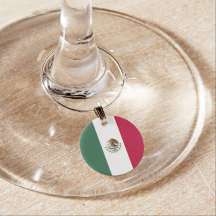 Mexico flag wine charm