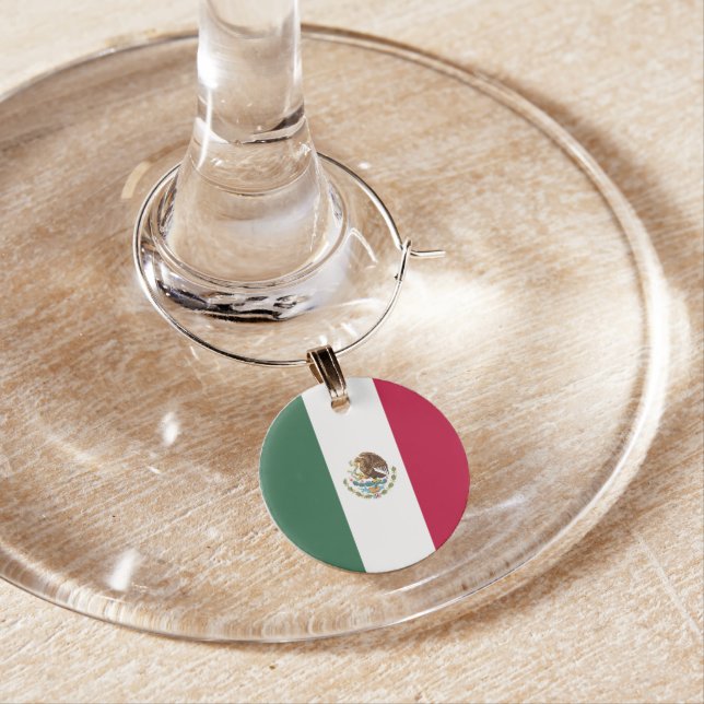 Mexico flag wine charm (In Situ)