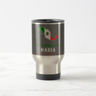Mexico Flag with your Name Travel Mug
