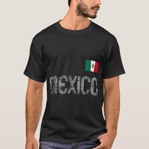 Mexico Football Soccer Retro Vintage Style  T_Shirt