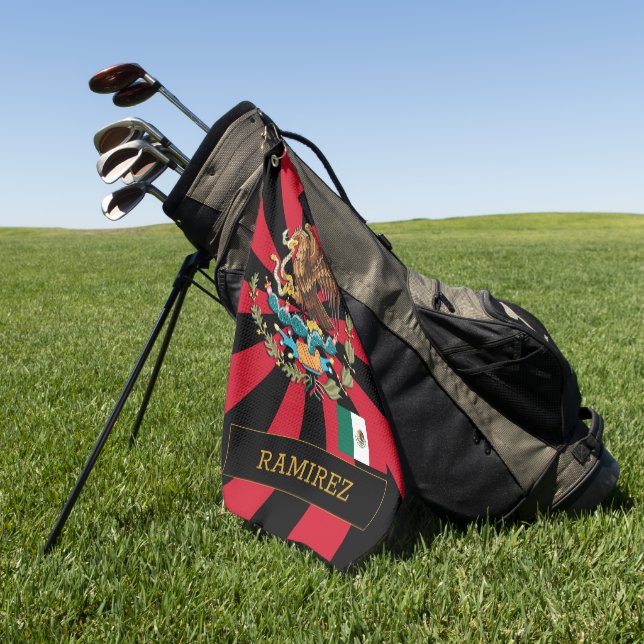 Mexico Golf & premium Mexican Flag / Patriots Towel (Green)