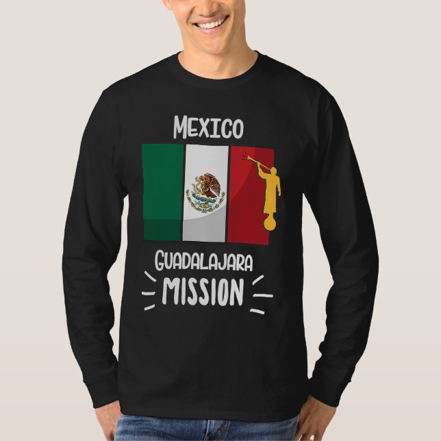 Mexico Guadalajara Mormon LDS Mission Missionary T-Shirt (Front)