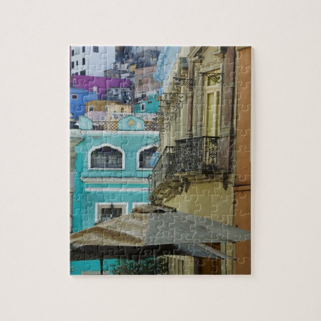 Mexico, Guanajuato. Densely packed assortment of Jigsaw Puzzle (Vertical)