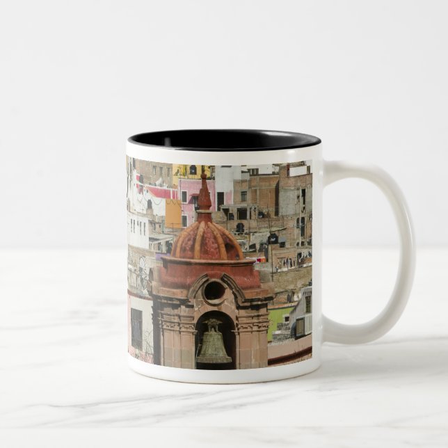 Mexico, Guanajuato State, Guanajuato. Templo de 2 Two-Tone Coffee Mug (Right)