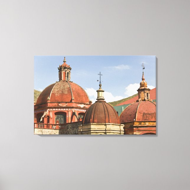 Mexico, Guanajuato State, Guanajuato. Templo de Canvas Print (Front)