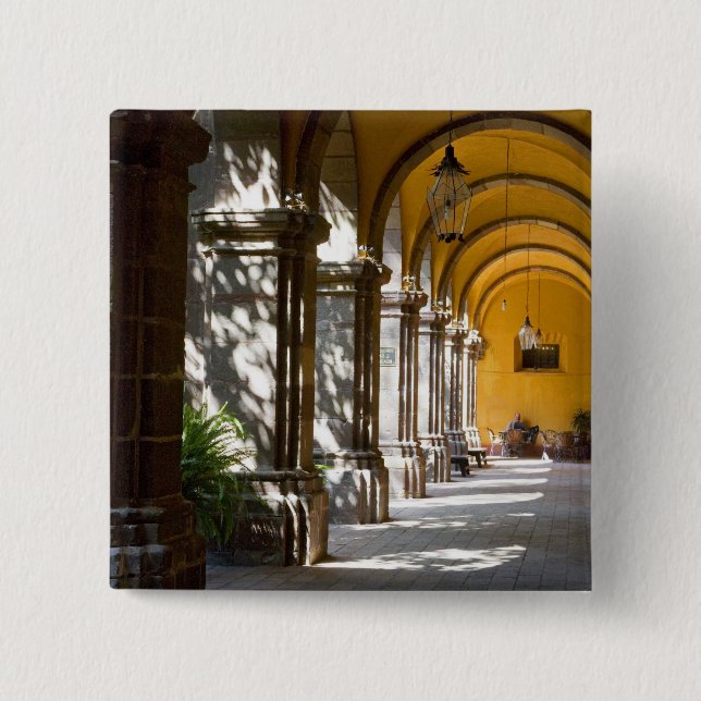 Mexico, Guanajuato state, San Miguel de Allende. Pinback Button (Front)