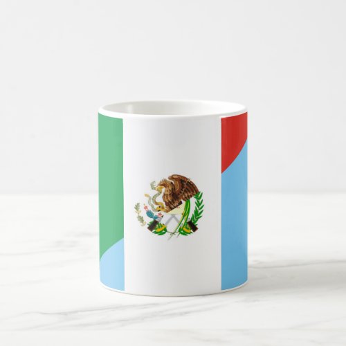 mexico guatemala half flag country symbol coffee mug