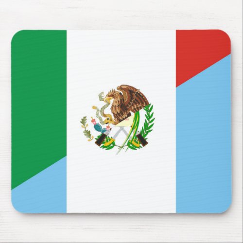 mexico guatemala half flag country symbol mouse pad