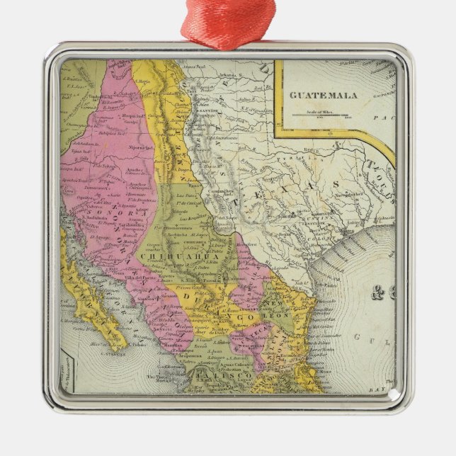 Mexico & Guatemala Metal Ornament (Front)
