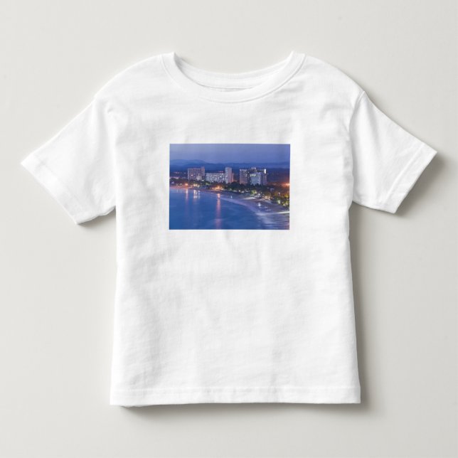 Mexico, Guerrero, Ixtapa. Ixtapa Hotels along Toddler T-shirt (Front)