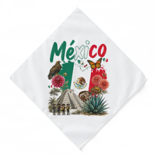 Mexico Heritage Pride Mexican Flag Bandana