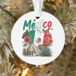Mexico Heritage Pride Mexican Flag Ornament
