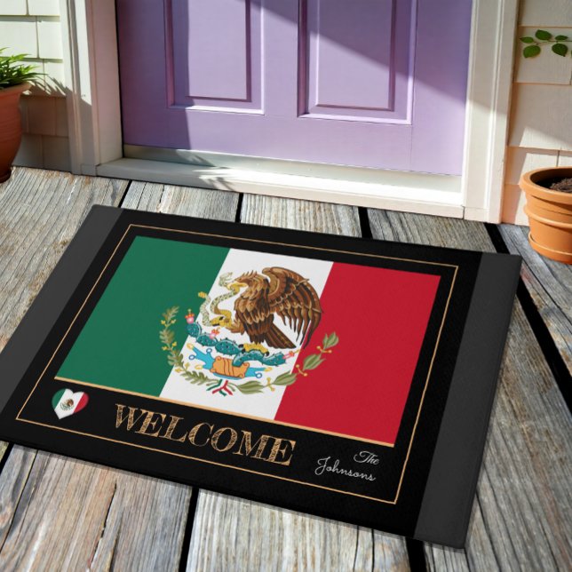 Mexico house mat, Mexican Flag sports / Welcome Doormat (Creator Uploaded)
