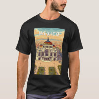 Mexico Illustration Travel Art Vintage