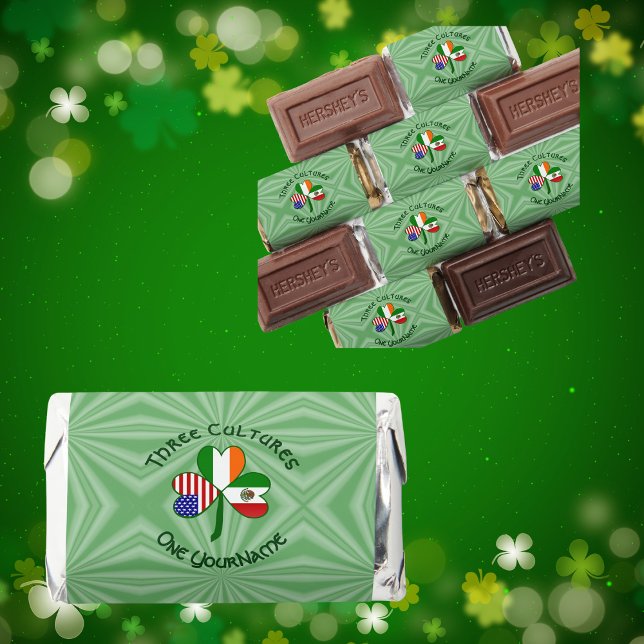 Mexico Ireland USA Shamrock Flag Hershey's Miniatures (Creator Uploaded)