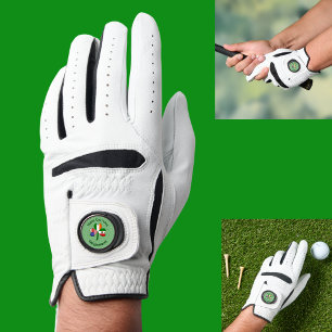 Mexico Ireland USA Shamrock Flag Personalized Golf Glove