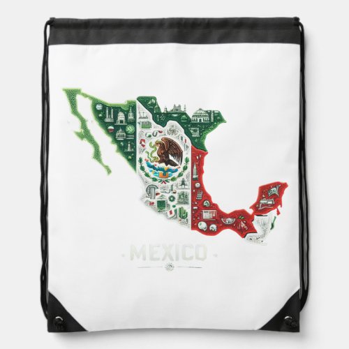 Mexico is a beautiful country drawstring bag
