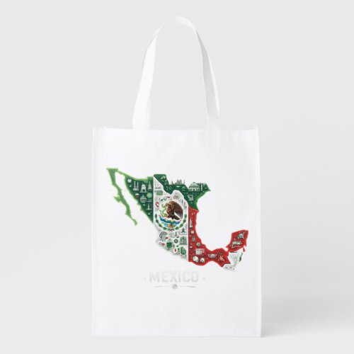 Mexico is a beautiful country grocery bag