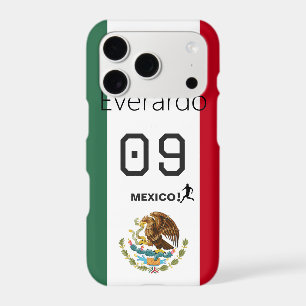 Mexico Jersey Style Custom Name Number Pride iPhone 17 Pro Case
