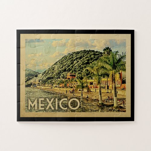 Mexico Lake Chapala Vintage Travel Jigsaw Puzzle