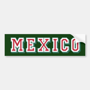 Mexico logo Bumper Sticker for Mexicans