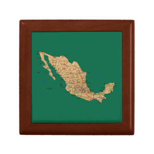 Mexico Map Gift Box