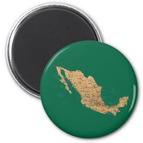 Mexico Map Magnet