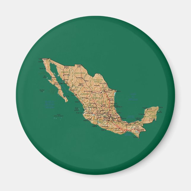 Mexico Map Magnet (Front)